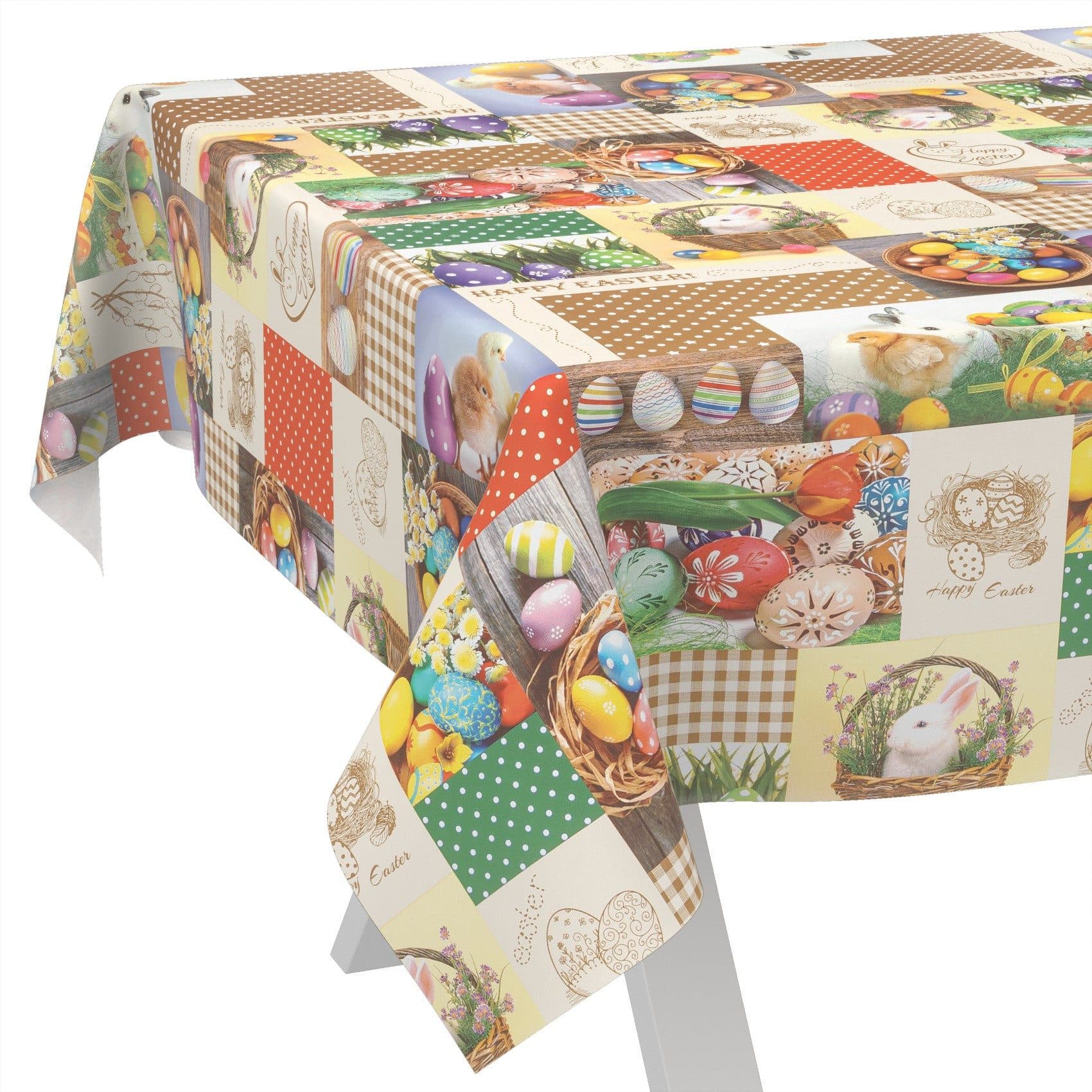 ANRO Tischdecke Wachstuch abwaschbar Ostern Tischwäsche 100x140cm - Bild 2