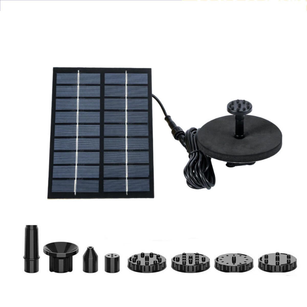 FELIXLEO Solarpumpe 25W Solar Springbrunnen Außen mit 6 Düsen - Bild 2