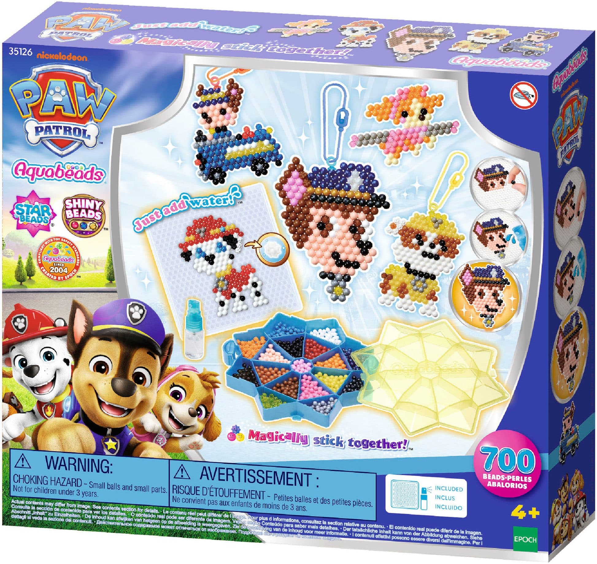 AQUABEADS Paw Patrol Mega Bastelset 700 bunte Perlen Kreativset - Bild 2