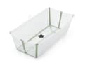 Stokke Flexi Bath X-Large Faltbare Babybadewanne Transparent/Grün Bild 2