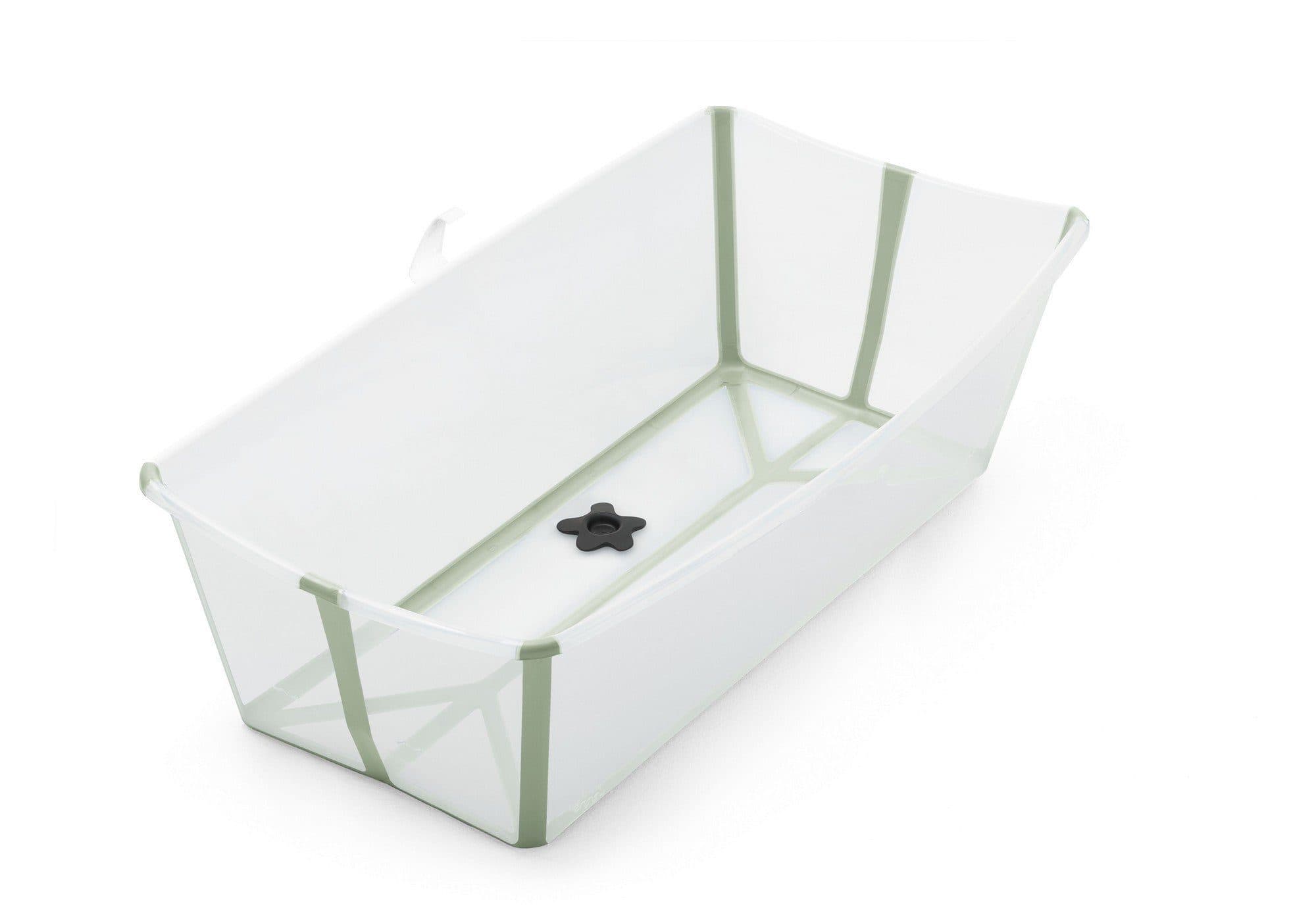 Stokke Flexi Bath X-Large Faltbare Babybadewanne Transparent/Grün - Bild 2