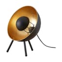 Lindby Tischlampe Muriel Schwarz Gold Metall Bild 2