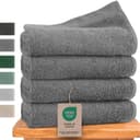 Hausfelder Premium Handtuch Set Grau 4-tlg. 100% Baumwolle Bild 2