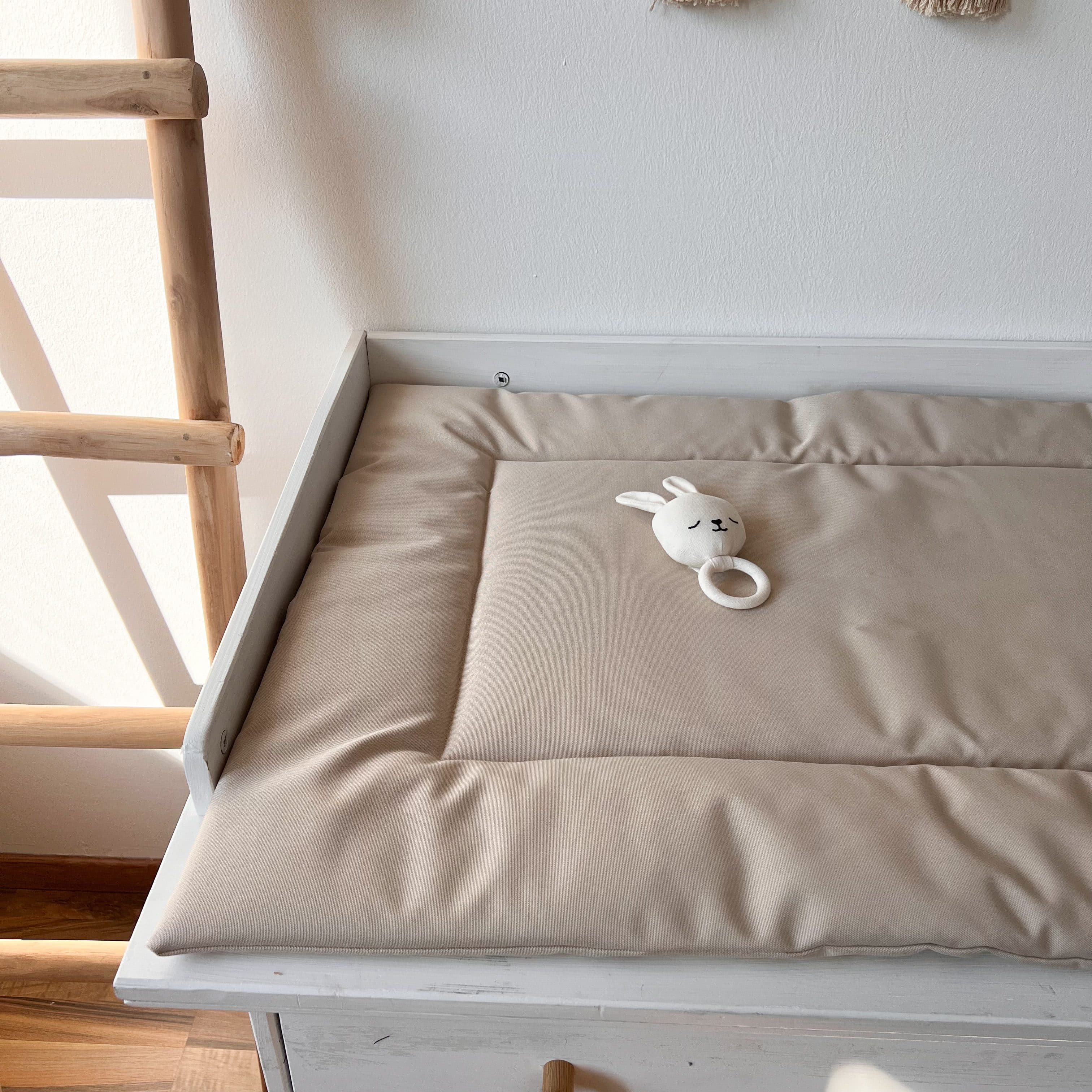 LittleANTunique Wickelauflage Beige Handgemacht Abwischbar - Bild 2