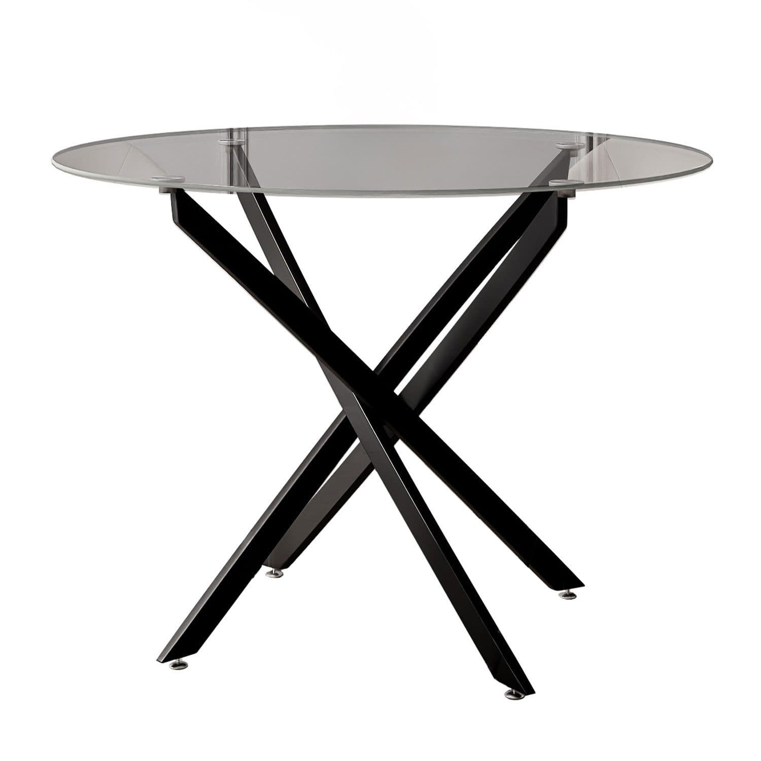 Lookway Esstisch BEIRA Glas Schwarz Silber Gold - Bild 2