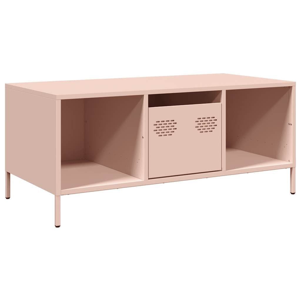 vidaXL Couchtisch Rosa Kaltgewalzter Stahl Industrie-Stil - Bild 2