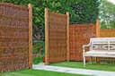 Tetzner & Jentzsch Gartenzaun FUEGO Weidengeflechtzaun Braun Bild 2