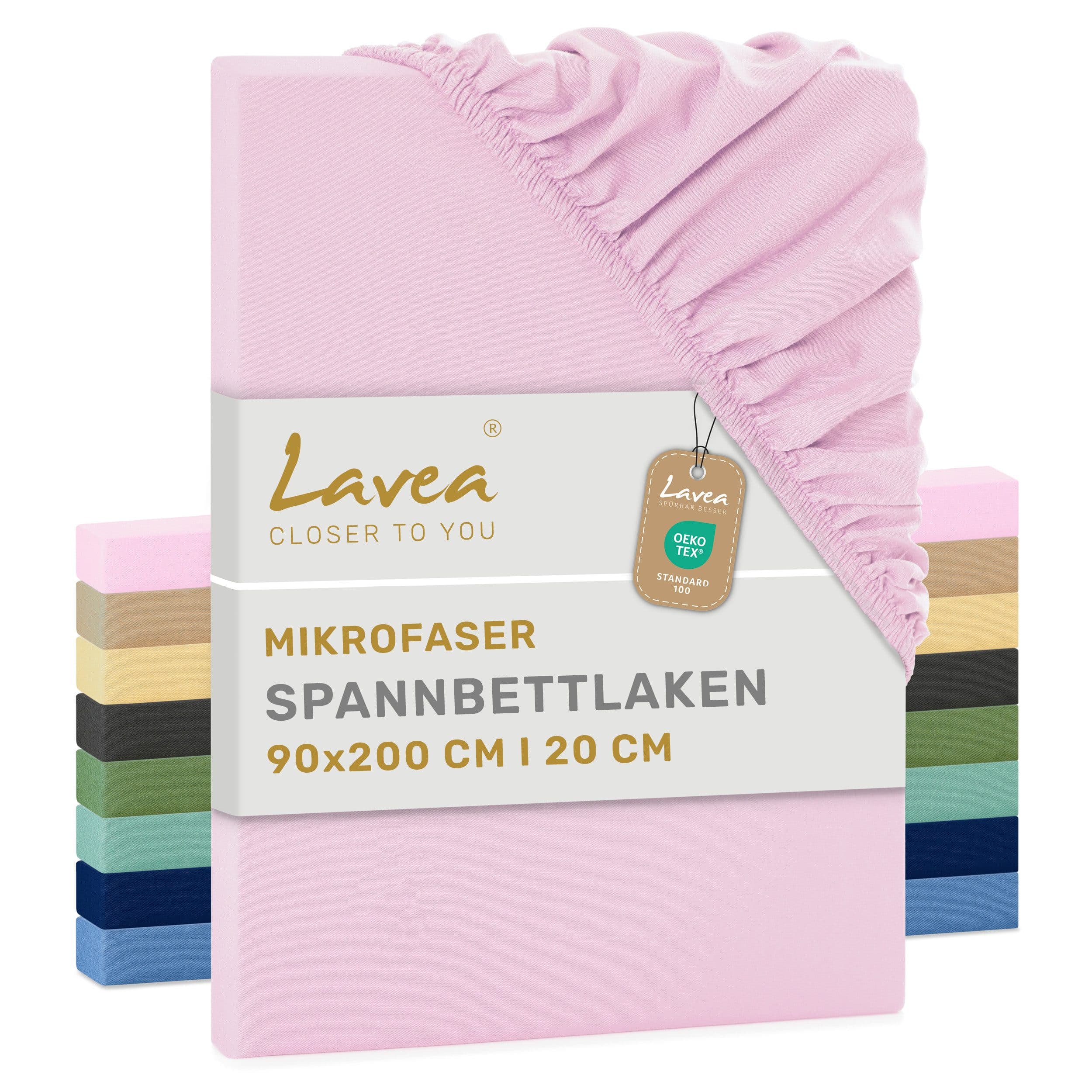 Lavea Spannbettlaken Mikrofaser kühlend & atmungsaktiv - Bild 2
