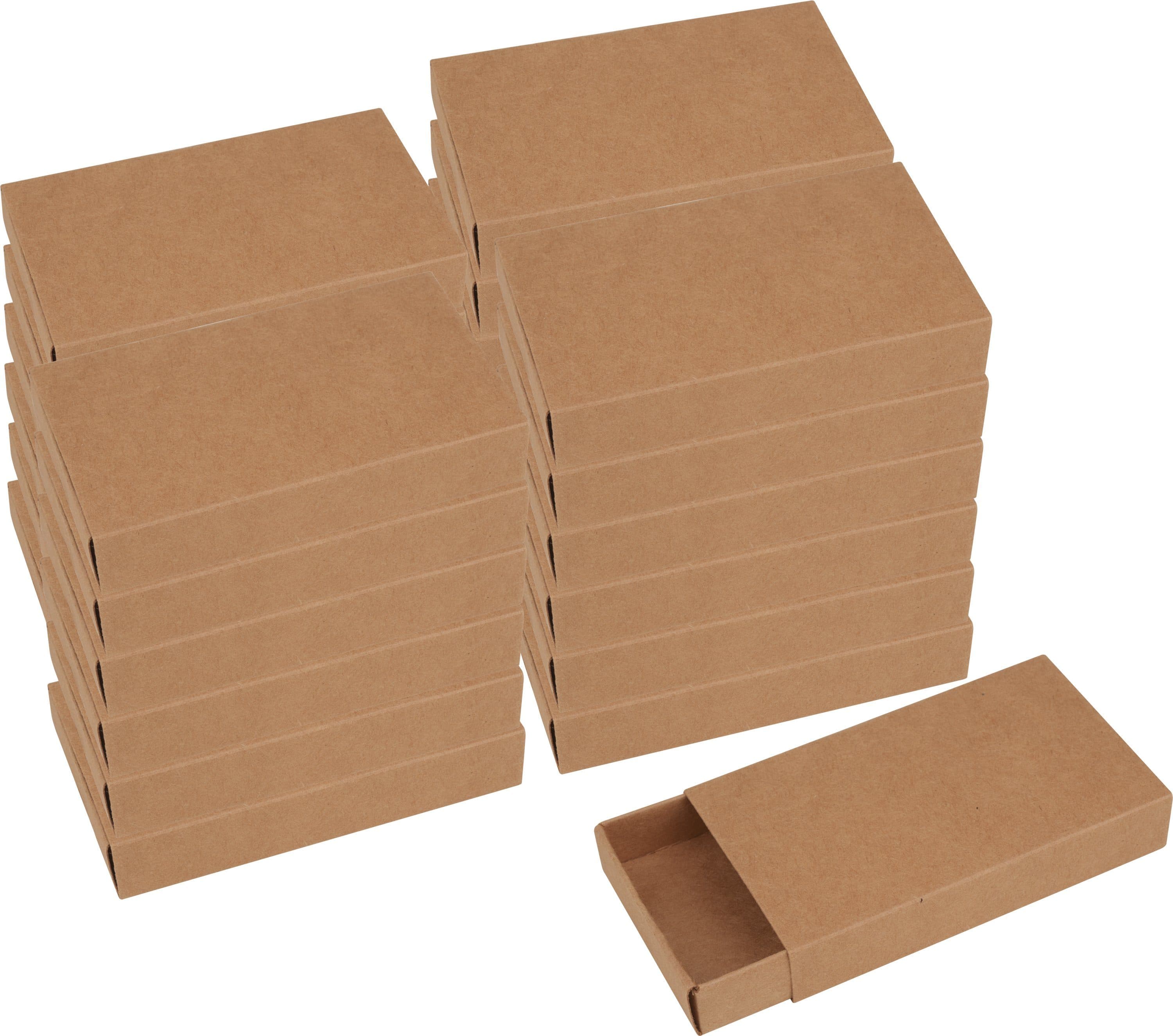 VBS Aufbewahrungsbox Streichholzschachteln XL Kraftpapier blanko 24er-Pack