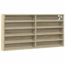 vidaXL Vitrinenschrank Wandregal Sonoma-Eiche Holzwerkstoff Bild 2