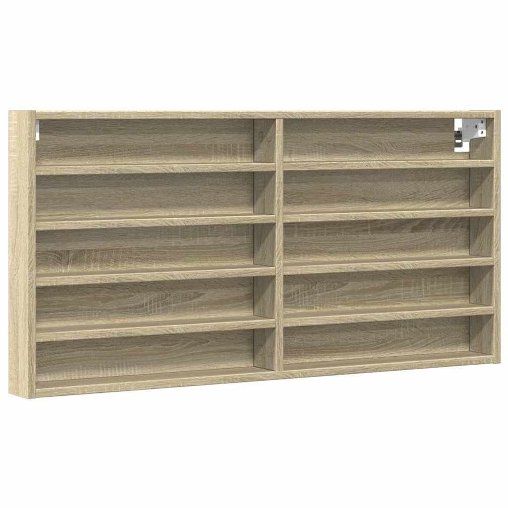 vidaXL Vitrinenschrank Wandregal Sonoma-Eiche Holzwerkstoff - Bild 2