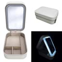 Online-Fuchs Schmuckkasten Travelcase mit LED-Spiegel und Kunstleder Bild 2