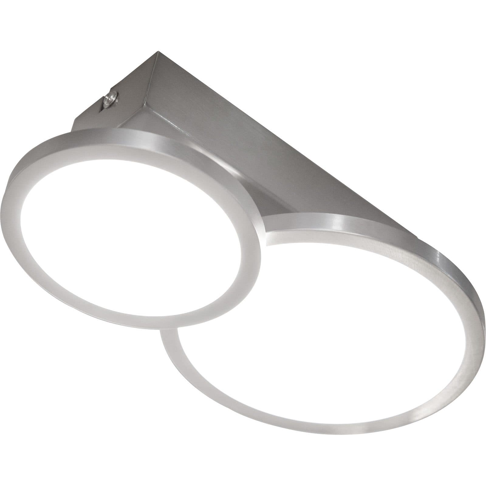 Nino Leuchten Deckenleuchte 2-flammig NEO LED Warmweiß Silber - Bild 2