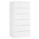 Homfa Kommode Sideboard 6 Schubladen Weiß MDF 60x40x119 cm Bild 2
