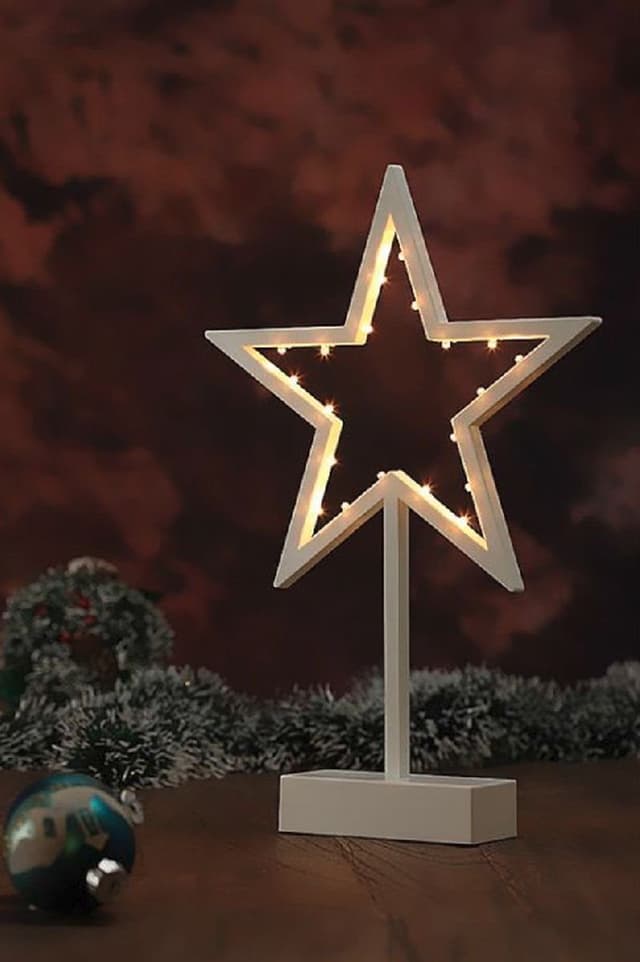 Gravidus LED Weihnachtsstern Dekostern - Warmweißes Licht für Gemütlichkeit