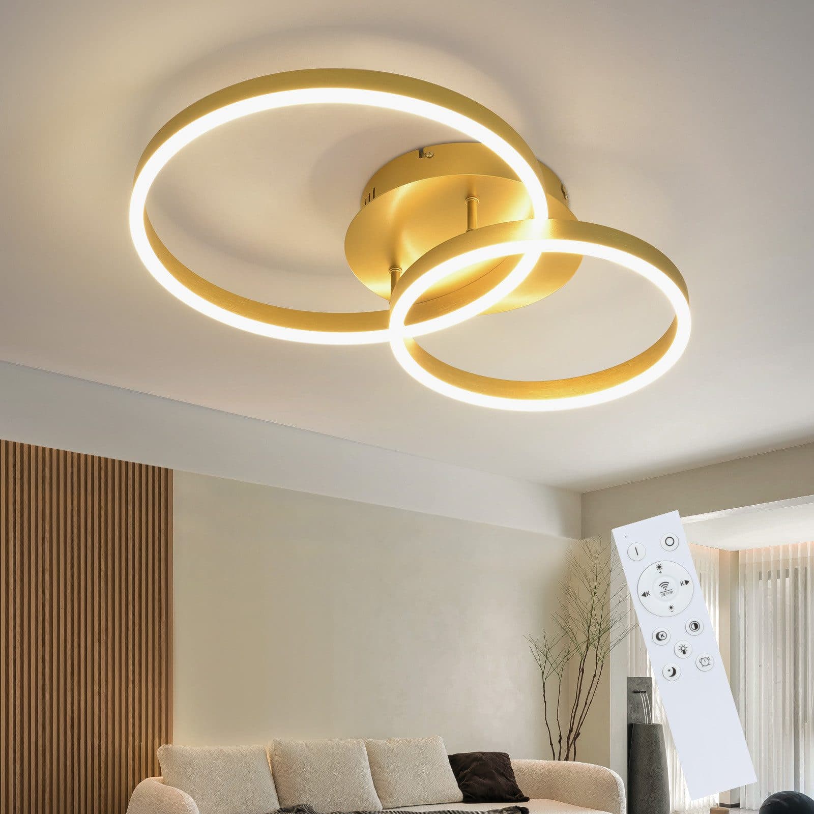 Moderne Deckenleuchte in Gold - Bild 2