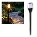 ChiliTec Solar LED-Fackel CT-BELO 64 Schwarz Amber mit Erdspieß Bild 2