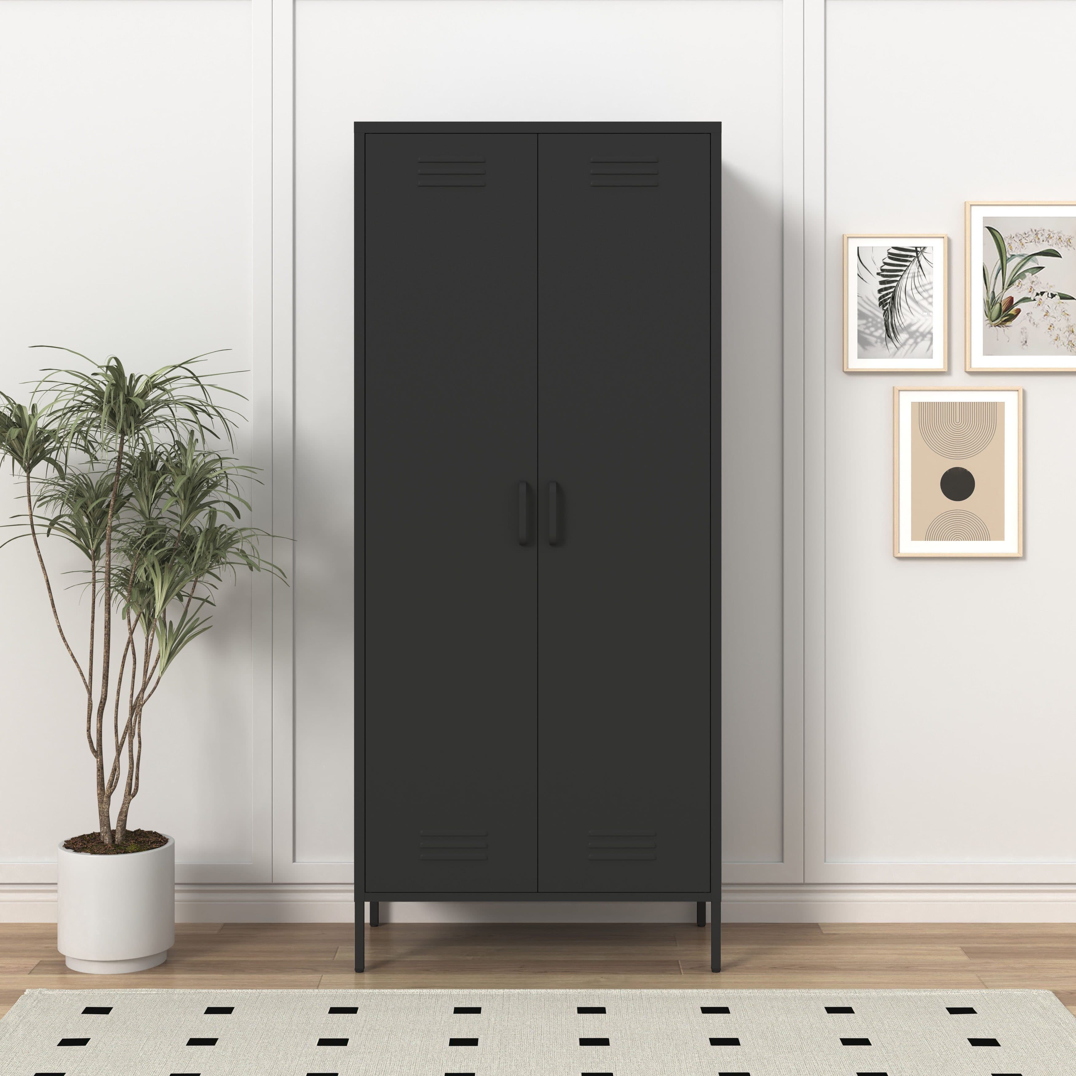 OTTO HOME Kleiderschrank Siena Metall Schwarz Drehtürenschrank - Bild 2