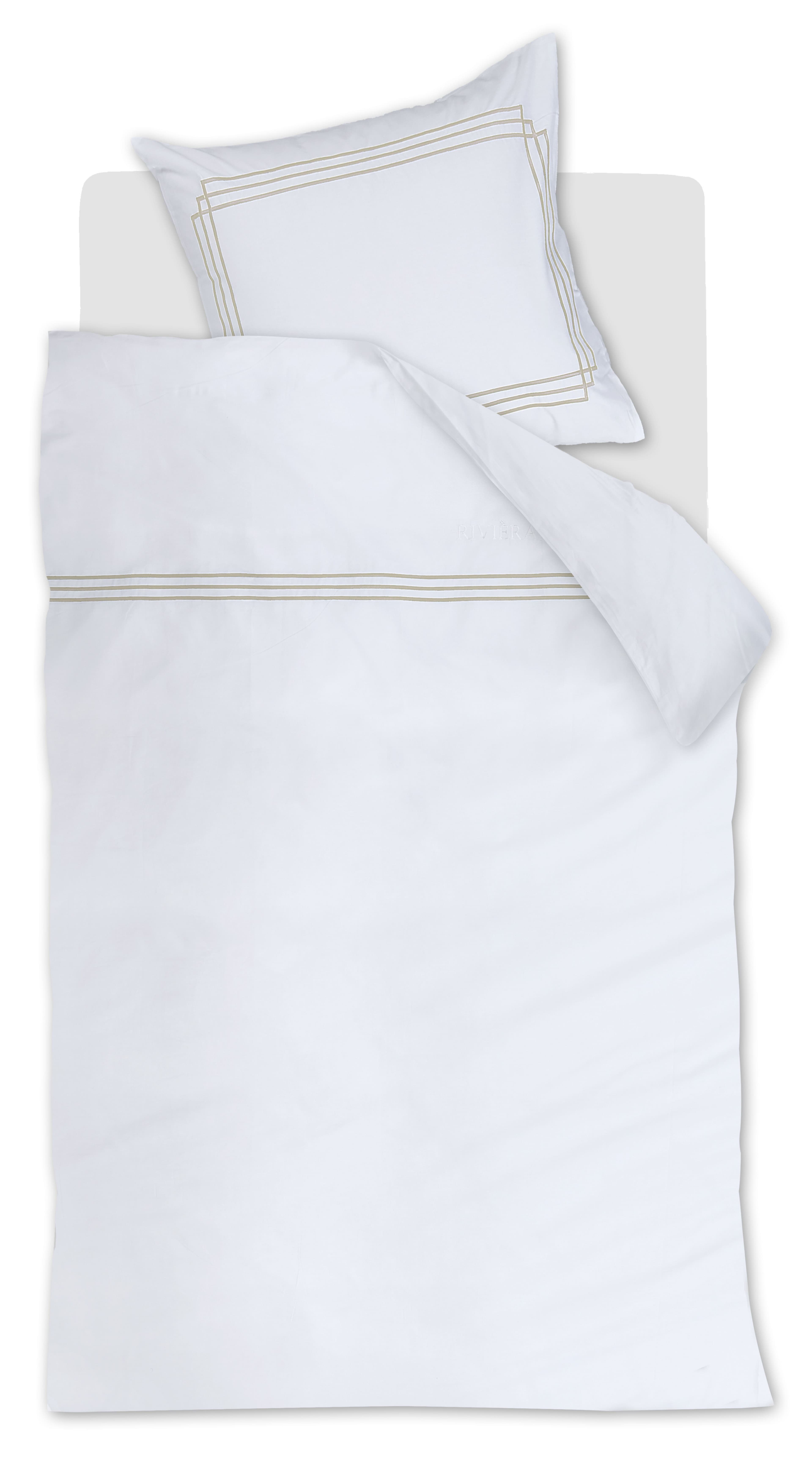 Rivièra Maison Bettwäsche Set Leandro 2-teilig Sand 135x200 - Bild 2