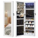 SONGMICS Schmuckschrank mit LED und Spiegel Weiß Bild 2