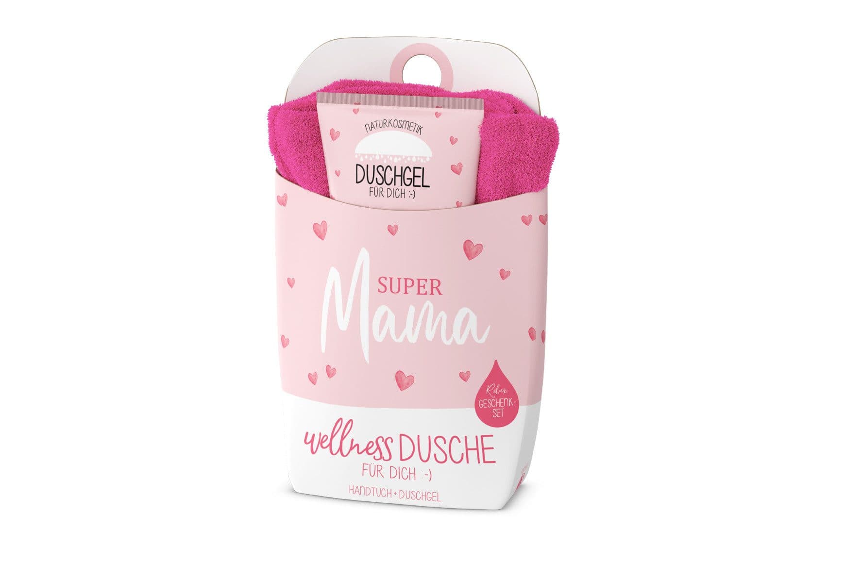 La Vida Wellness-Dusche Geschenkset Duschgel Handtuch 100% Baumwolle