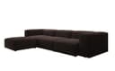 Luxusbetten24 Designer L-Sofa Snug in Bouclé Braun Bild 2