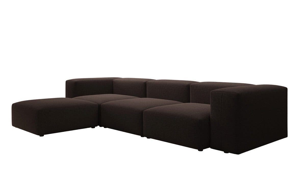 Luxusbetten24 Designer L-Sofa Snug in Bouclé Braun - Bild 2