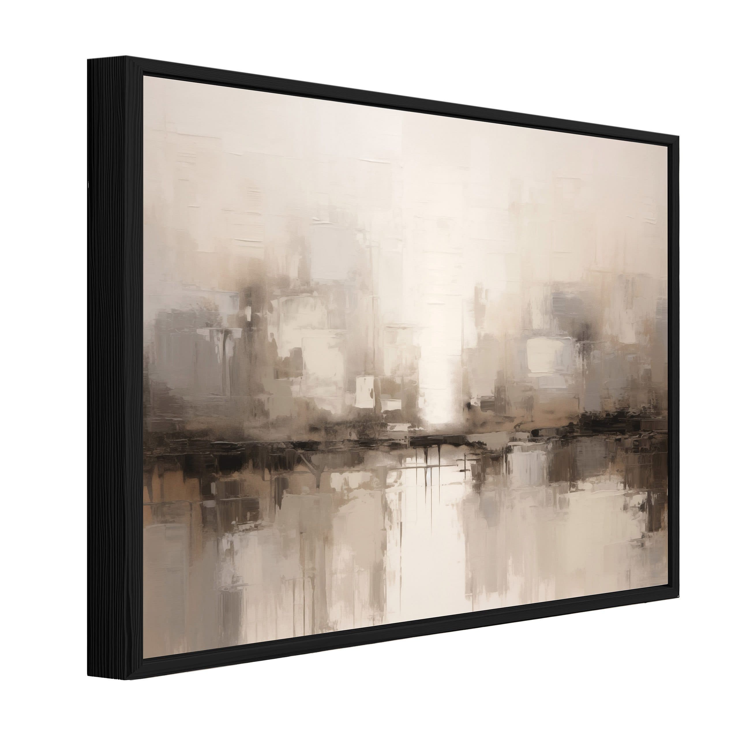 Wallarena Leinwandbild Abstrakt Kunst Beige Modern Wandbild - Bild 2