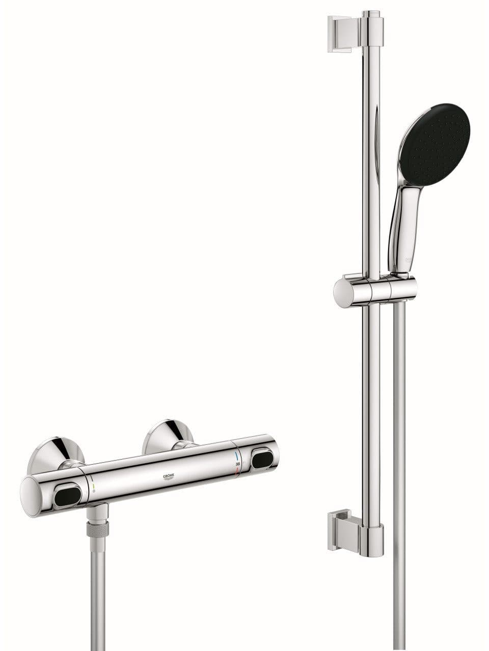 Grohe Duscharmatur Grohe Precision Flow Thermostatarmatur mit Brausegarnitur Chrom - Bild 2