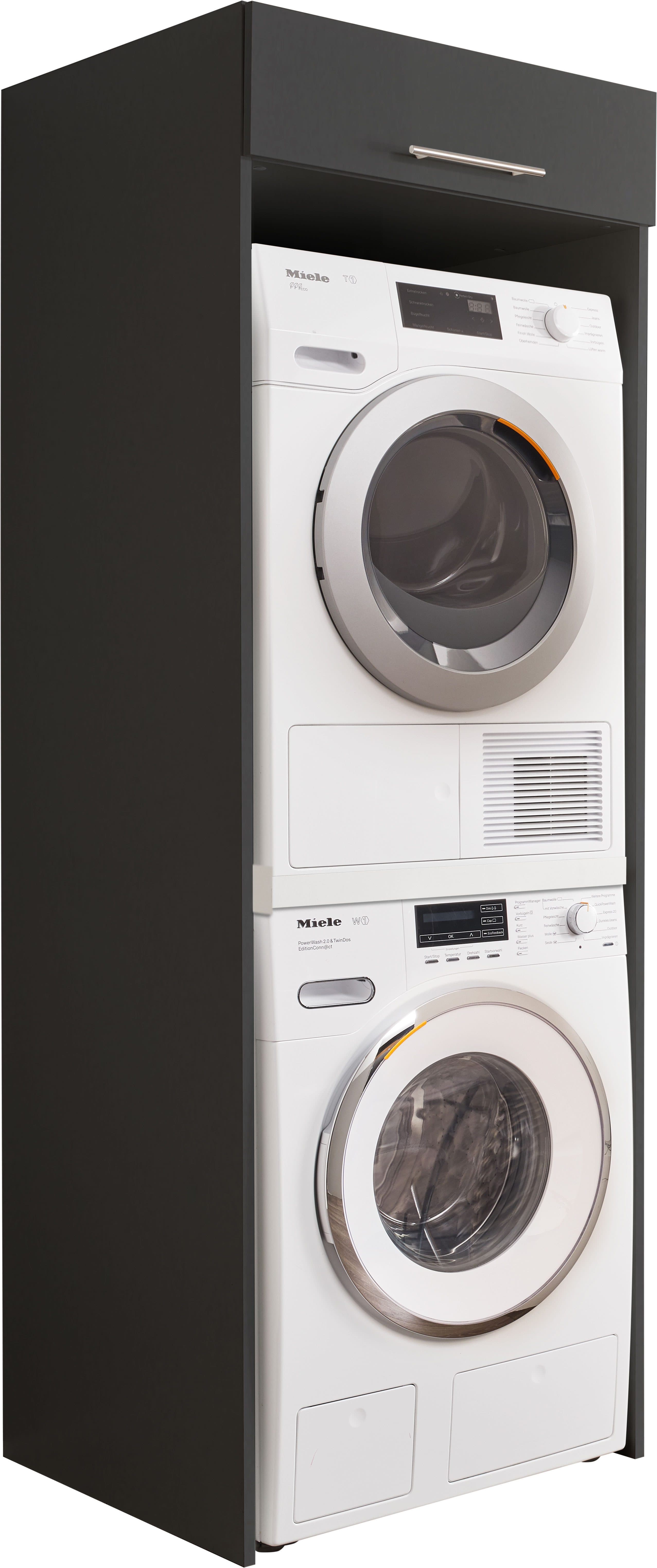 Laundreezy Waschmaschinenumbauschrank Anthrazit Soft-Close - Bild 2