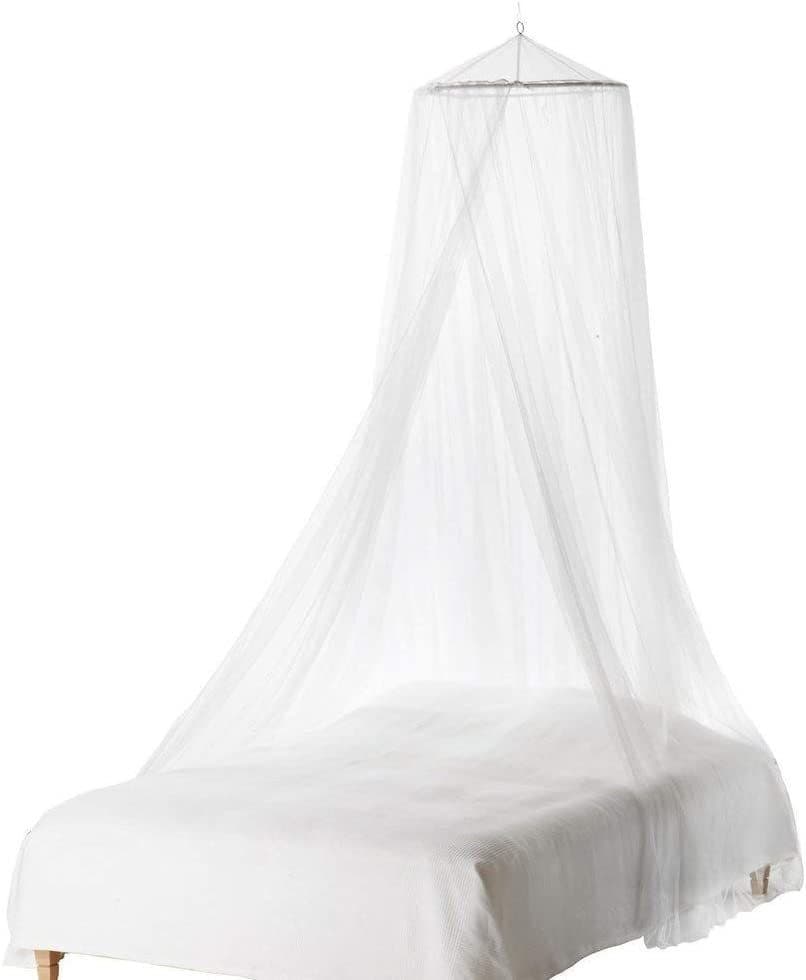 Riyashop Bettvorhang Moskitonetz Weiß