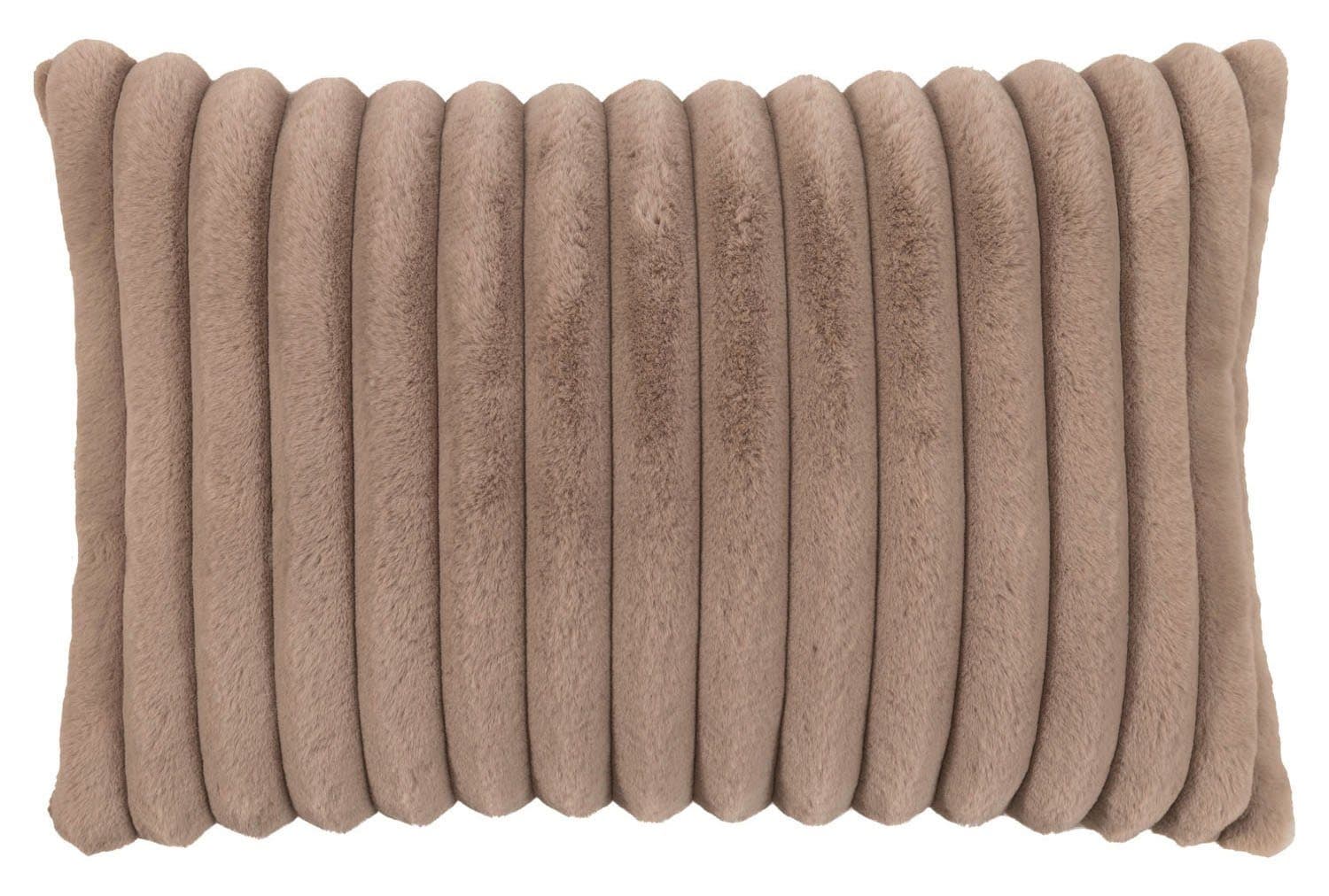 Magma Heimtex Kissenhülle RAYA Taupe Polyester Samtoptik - Bild 2