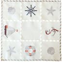 matches21 HOME & HOBBY Tischdecke NINA Maritime Stickerei Polyester 40x40 cm Bild 2