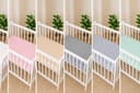 BabyLux Spannbettlaken für Beistellbett 50x90 cm Musselin Bettlaken mit Gummizug Bild 2