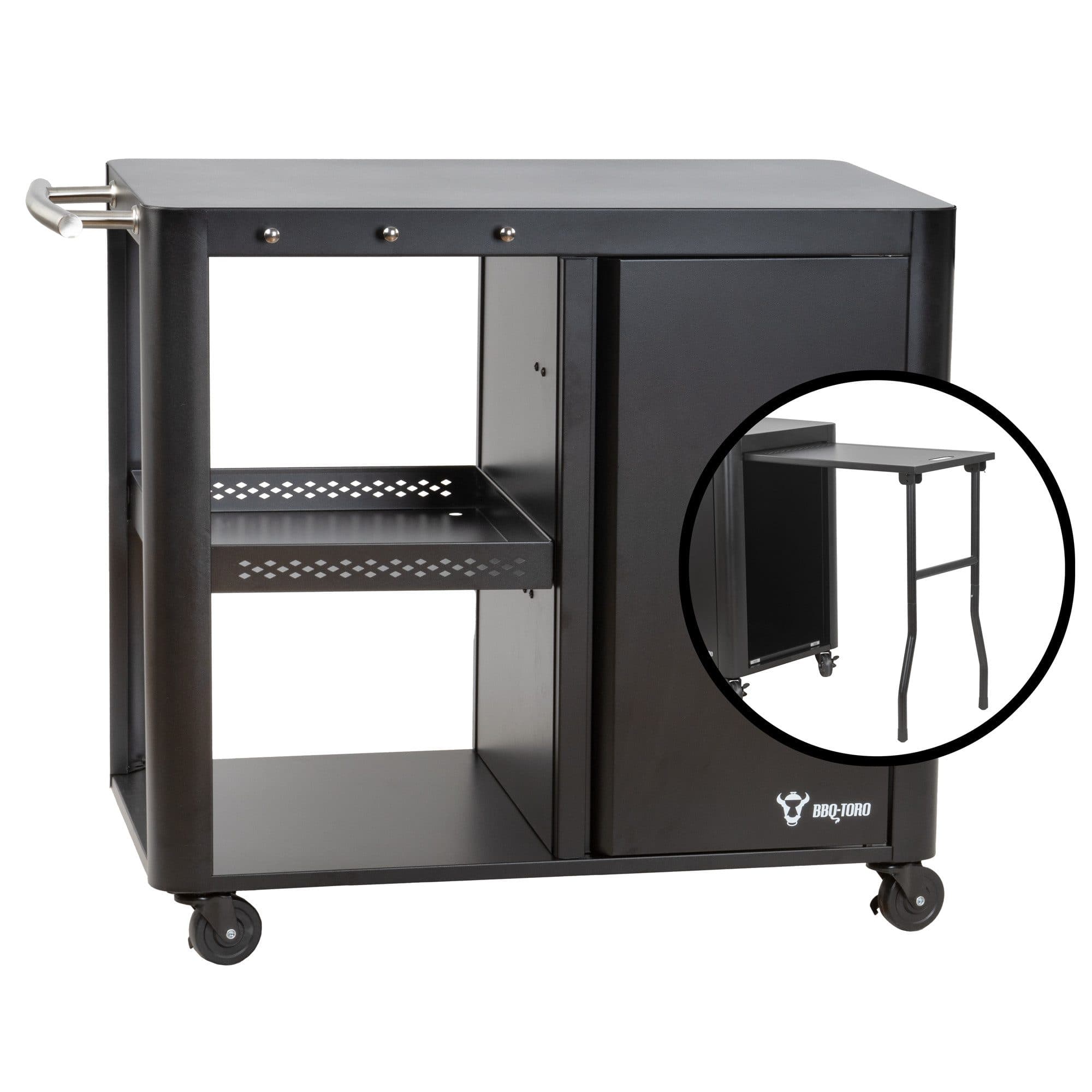 BBQ-Toro Grillwagen 95x50x80cm Schwarz - Bild 2