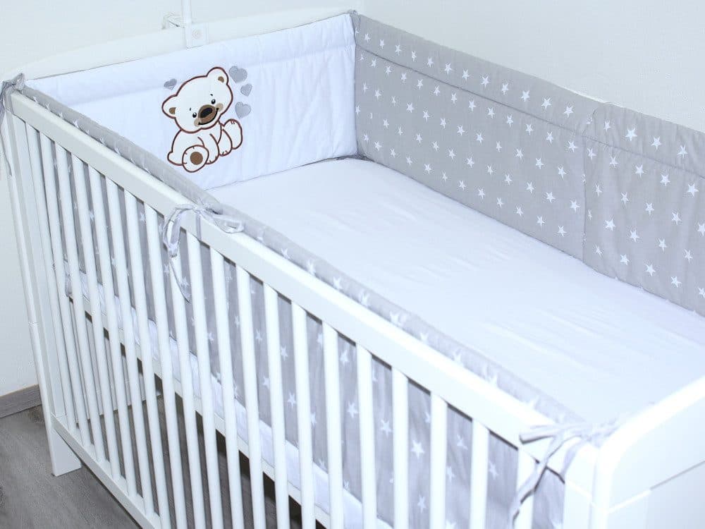 Primawela Bettnestchen 420 cm Bettumrandung Baby Bett Kinder Kopfschutz