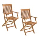 ESTEXO Klappstuhl Gartenstühle Holzstühle 2er Set Akazie Bild 2