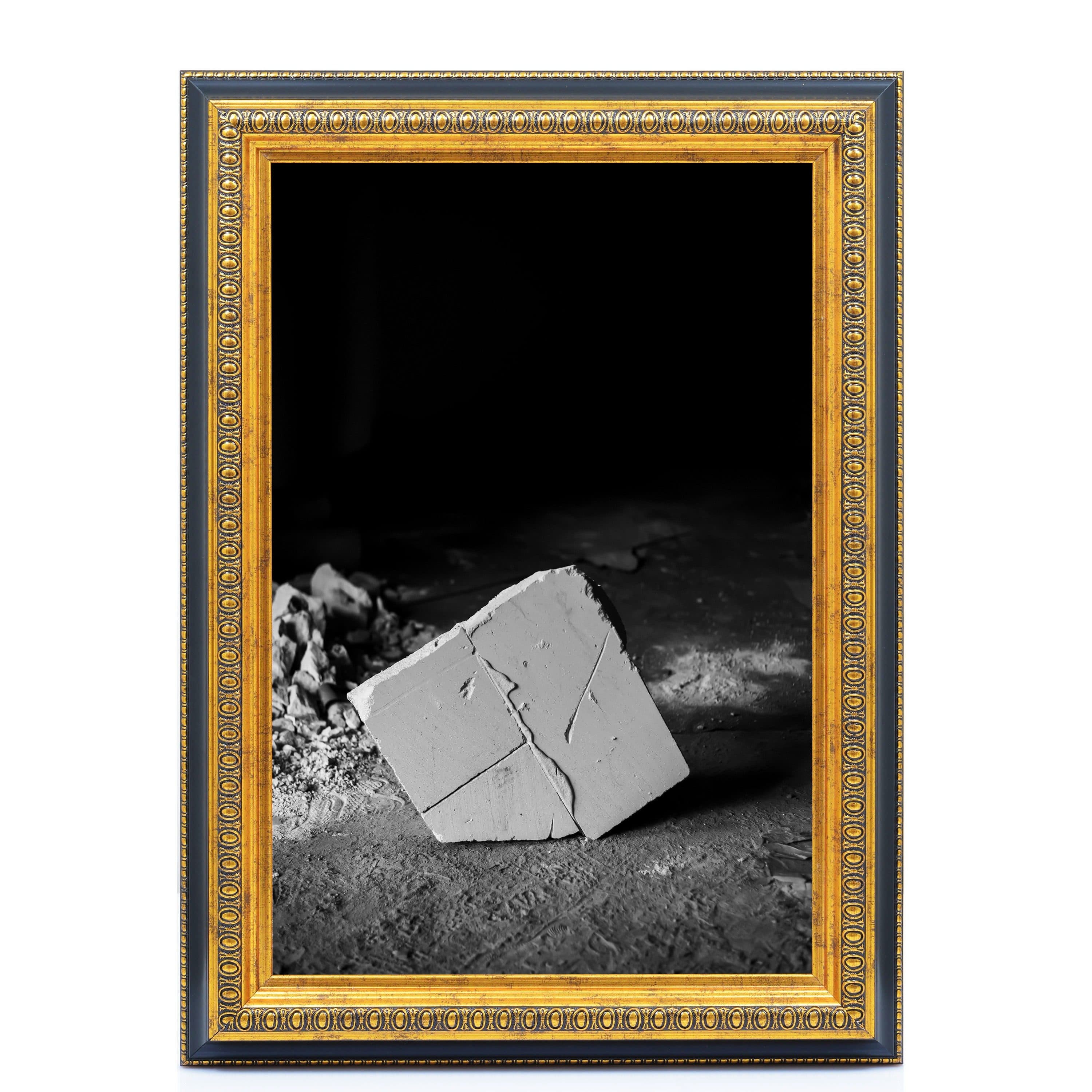 PCH[art] Bilderrahmen Emporia Barock Gold-Schwarz Echtholz - Bild 2