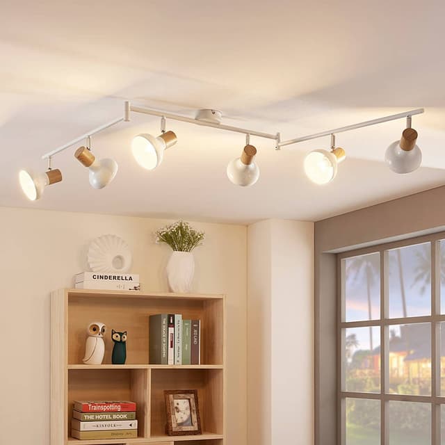 Lindby Strahler Fridolin Deckenlampe Weiß Metall