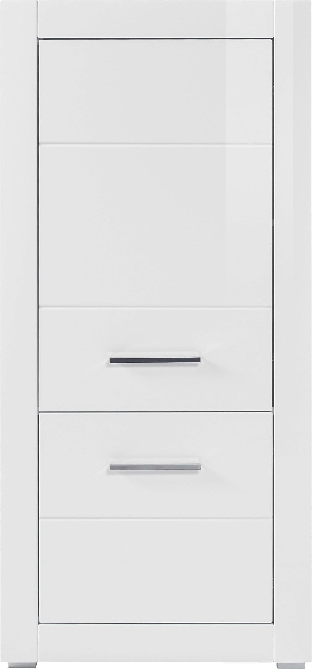 HOME AFFAIRE Mehrzweckschrank BIANCO Weiß Hochglanz Matt - Bild 2
