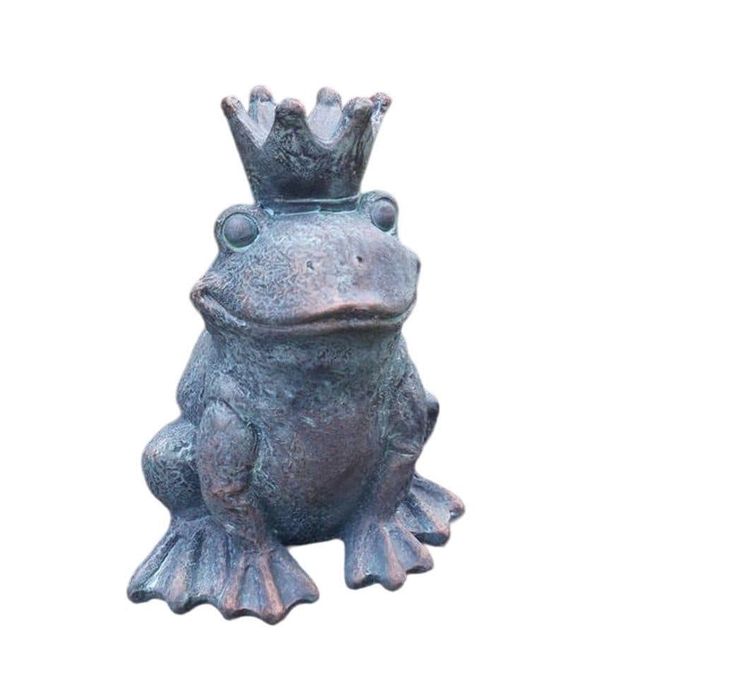 Deko-Impression Gartenfigur Frosch Bronzefarben Kunstharz - Bild 2