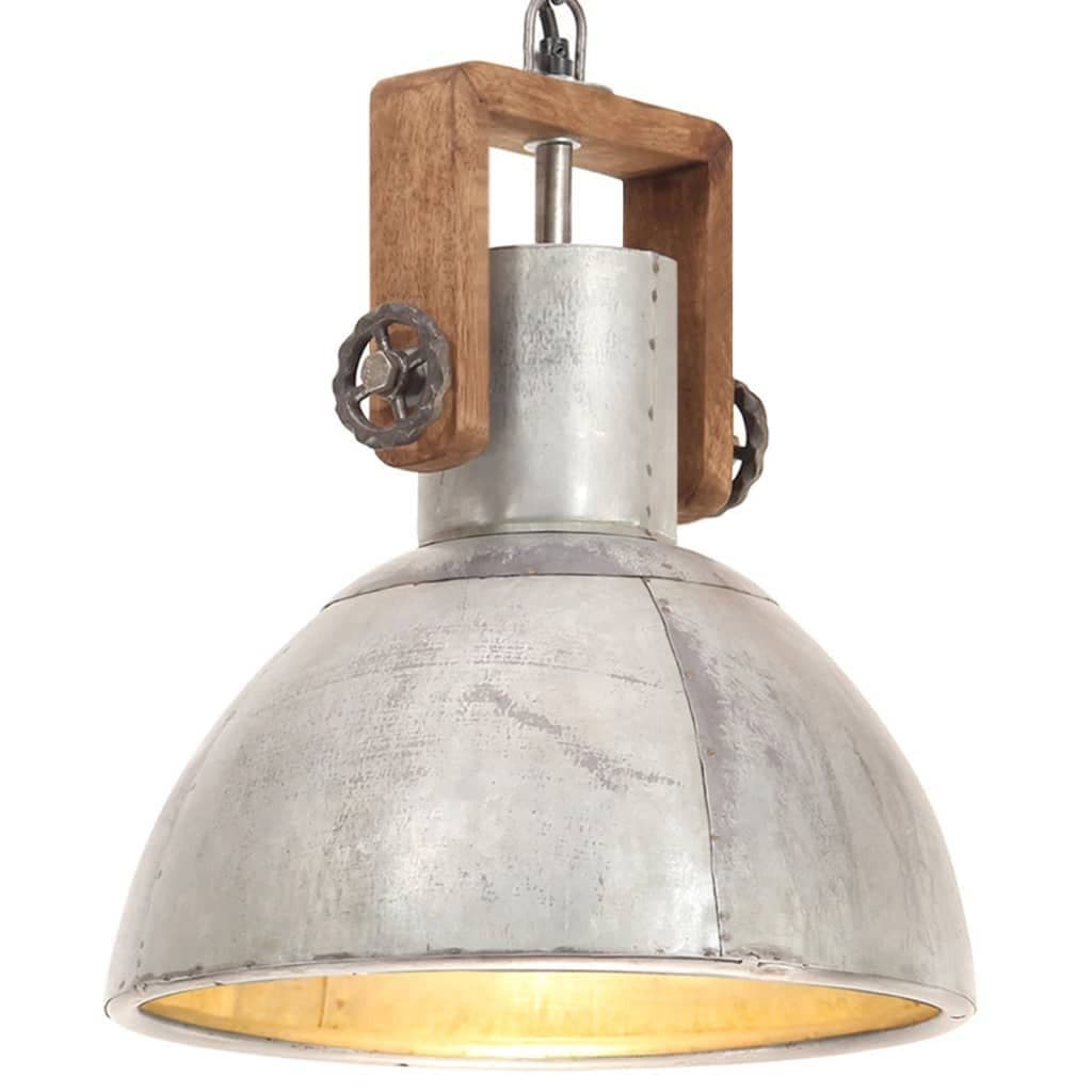 vidaXL Hängelampe Industriestil Silber Braun E27 - Bild 2