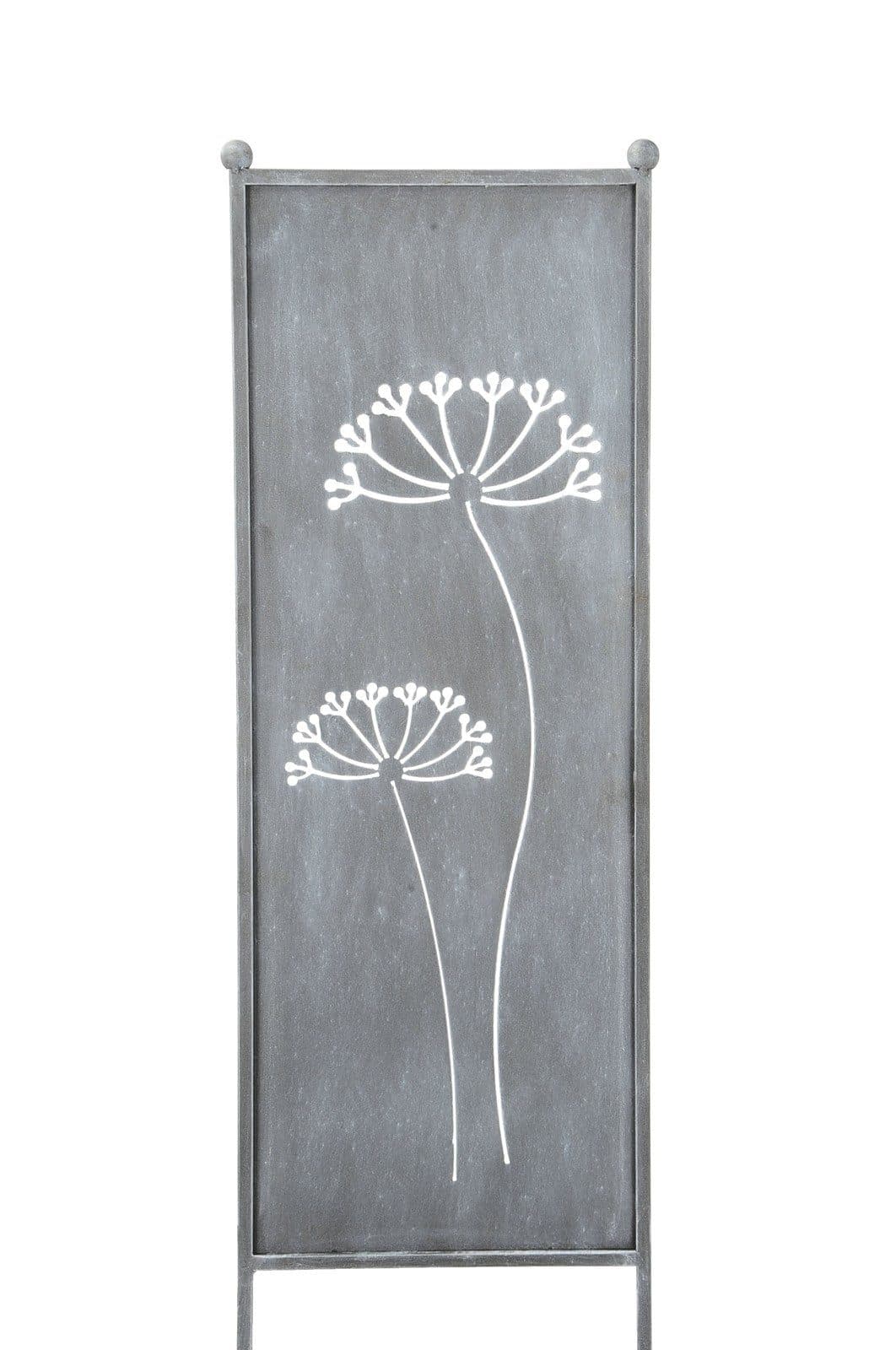 finehomegarden Metall Stele Grau Sichtschutz - Bild 2