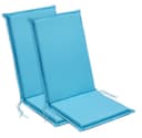sleepling Hochlehnerauflage 2er-Set Polster für Gartenmöbel blau Bild 2