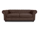 Sofnet Sofa Asti 3 Chesterfield 3-Sitzer Braun Chenille Bild 2