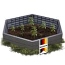 GARANTIA ERGO Hochbeet-System XL Stone 6 Panele Kunststoff Braun Bild 2