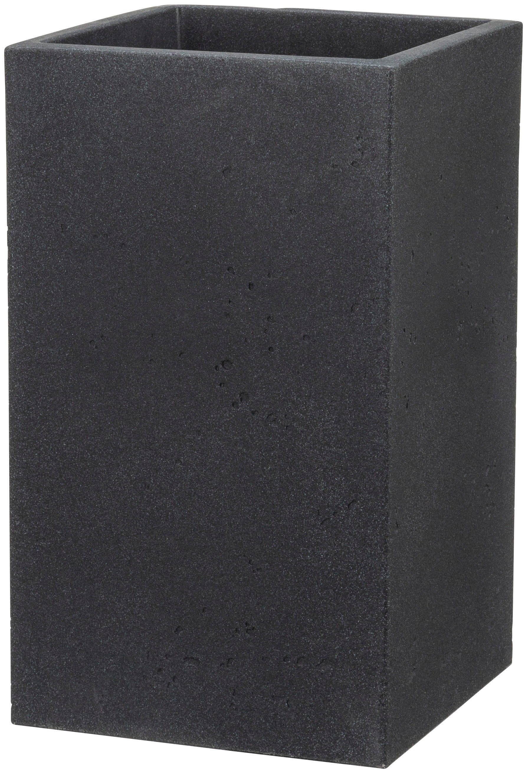 Scheurich Blumentopf 70/240 C-CUBE HIGH Schwarz Kunststoff Beton-Optik - Bild 2