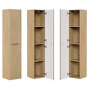 Lomadox Hochschrank NARPIO-56 Eiche Modern Grifflos Bild 2