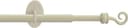 LIEDECO Gardinenstange Messina Beige/Weiß Ausziehbar 80-140cm Bild 2