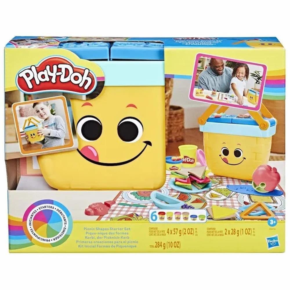 Hasbro Play-Doh Korbi Picknick-Korb Set mit 6 Farben & 12 Werkzeugen - Bild 2